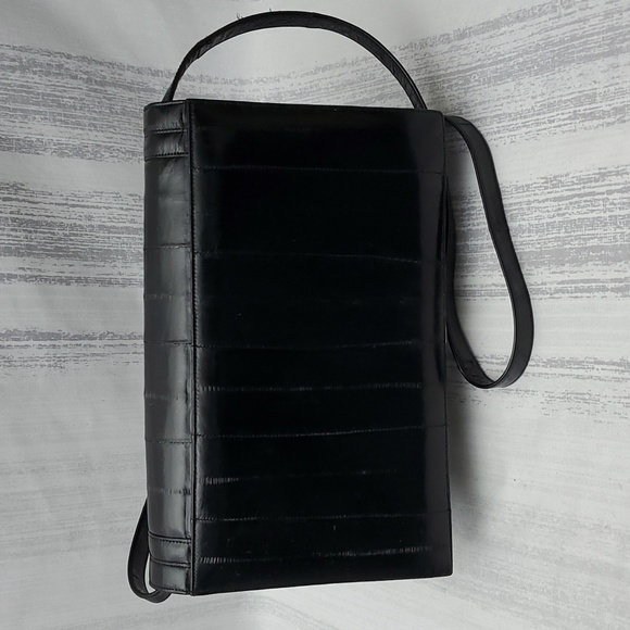 Eel Skin Clutch / Shoulder Bag - Picture 4 of 14